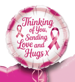 Pink Ribbons Balloon