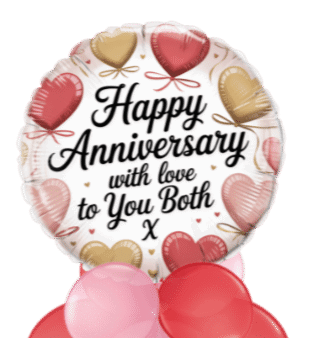 Anniversary Hearts Balloon