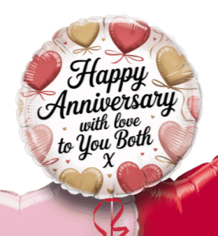 Anniversary Hearts Balloon