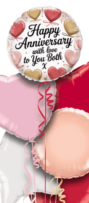 Anniversary Hearts Balloon