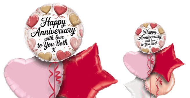 Anniversary Hearts Balloon