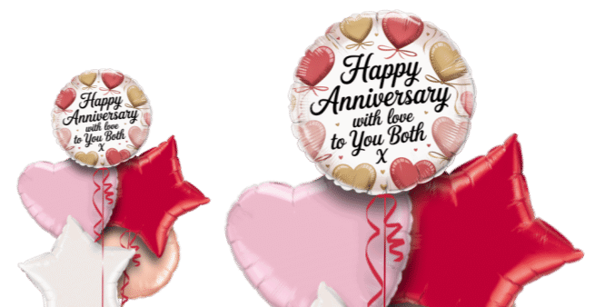 Anniversary Hearts Balloon