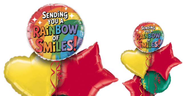 Sending a Rainbow of Smiles Balloon