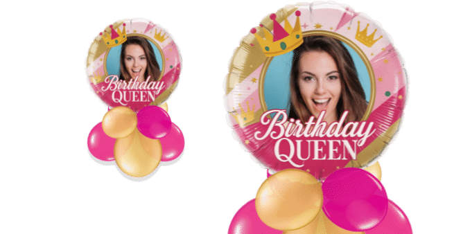 Birthday Queen Photo Upload Balloon