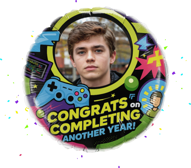 Congrats on Completing Another Year balloon 