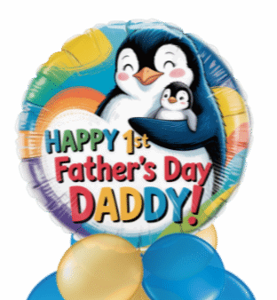 Happy 1st Fathers Day Daddy Balloon