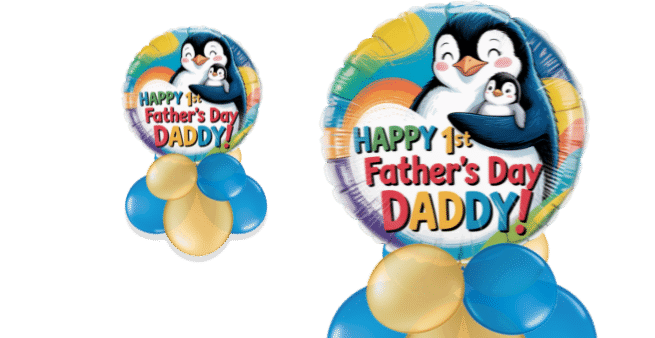 Happy 1st Fathers Day Daddy Balloon