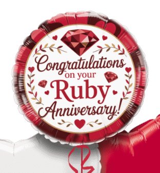 Ruby Anniversary Balloon
