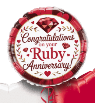 Ruby Anniversary Balloon