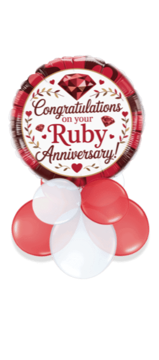 Ruby Anniversary Balloon