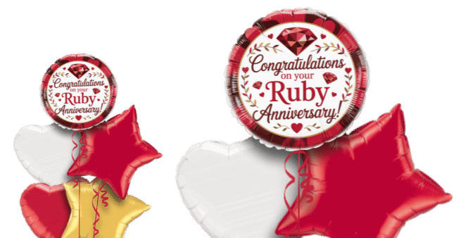 Ruby Anniversary Balloon