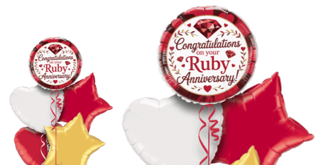 Ruby Anniversary Balloon