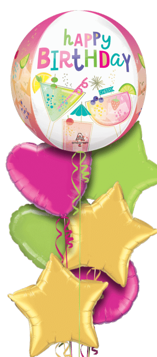 Birthday Cocktails Orbz Balloon