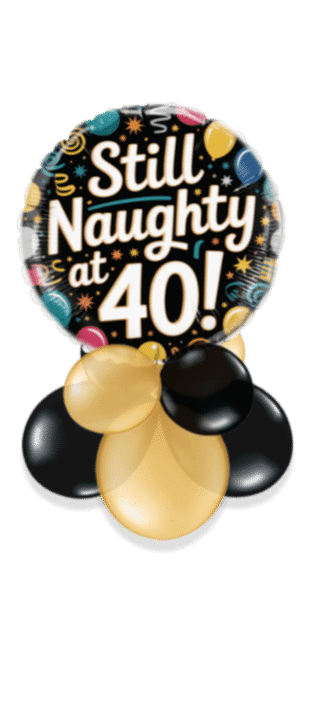 Naughty 40 Balloon