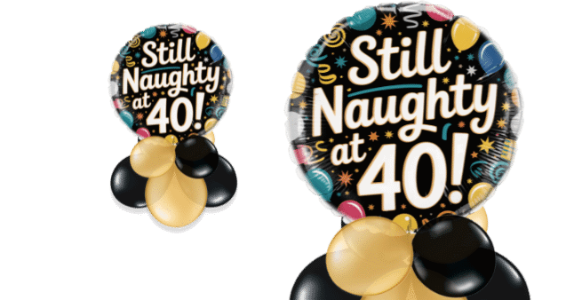 Naughty 40 Balloon