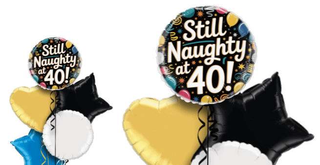 Naughty 40 Balloon