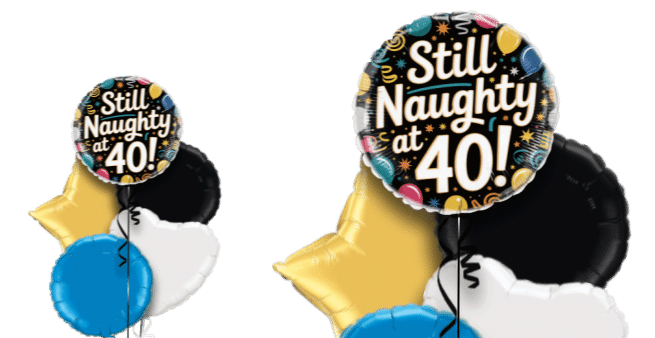 Naughty 40 Balloon