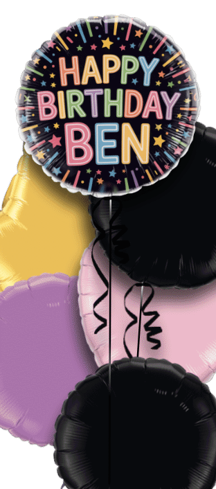 Neon Birthday Balloon