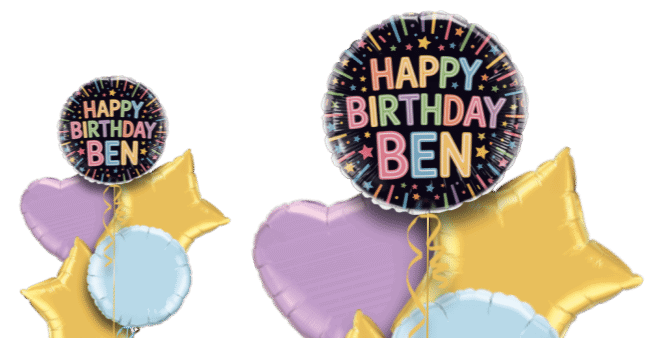 Neon Birthday Balloon