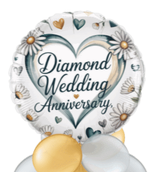 Diamond 60th Anniversary Balloon