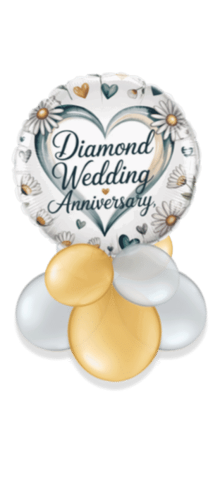 Diamond 60th Anniversary Balloon