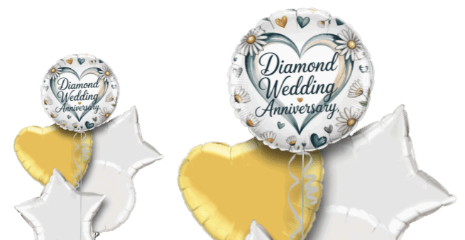 Diamond 60th Anniversary Balloon