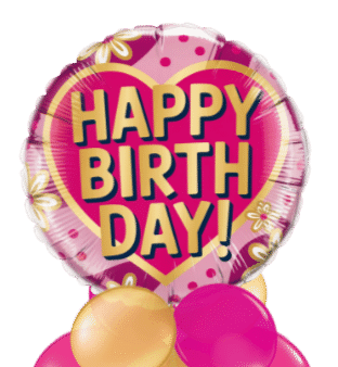 Birthday Heart Balloon