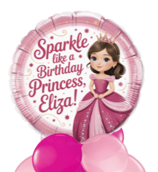 Sparkle Birthday Princess Balloon