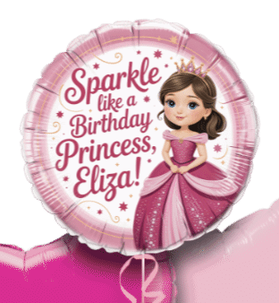 Sparkle Birthday Princess Balloon