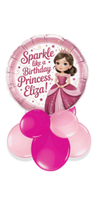 Sparkle Birthday Princess Balloon