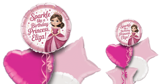 Sparkle Birthday Princess Balloon
