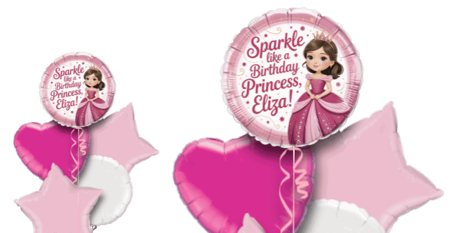 Sparkle Birthday Princess Balloon