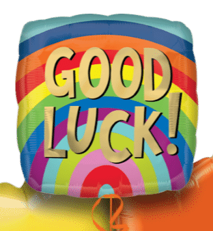 Good Luck Rainbow Balloon