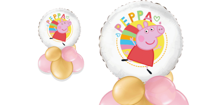 Peppa Pig Bright White Balloon