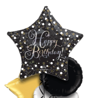Jumbo Sparkle Birthday Star Balloon