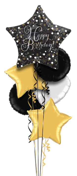 Jumbo Sparkle Birthday Star Balloon