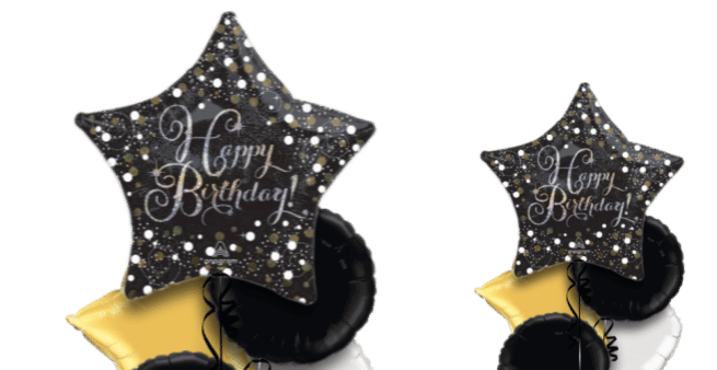 Jumbo Sparkle Birthday Star Balloon