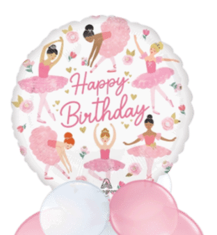 Birthday Ballerinas  Balloon