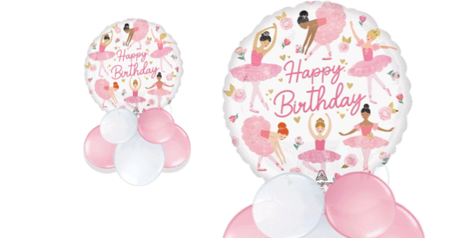 Birthday Ballerinas  Balloon