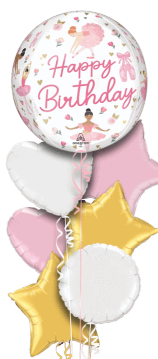 Ballerina Birthday Orbz  Balloon