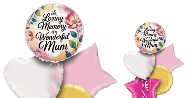 In Loving Memory Of Mum Round Remembrance Balloon – Sensations Love Theme – Fast & Free Delivery