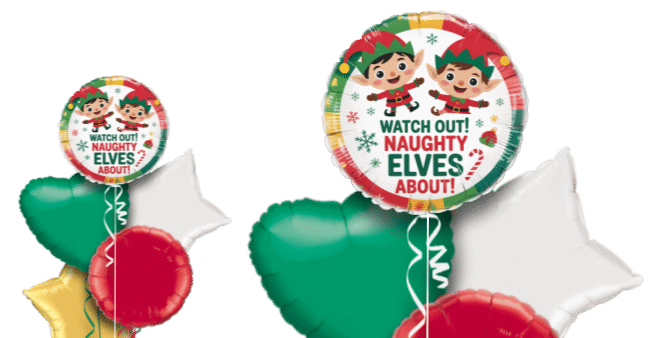 Naughty Elves Balloon
