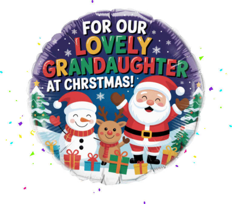 Xmas Granddaughter balloon
