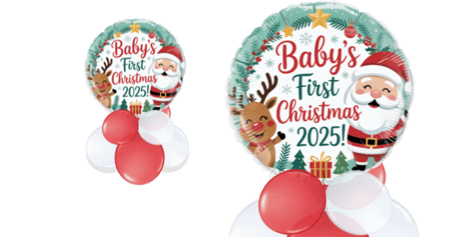 Babys 1st Christmas Balloon