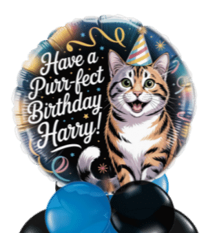 Purr-fect Birthday Balloon