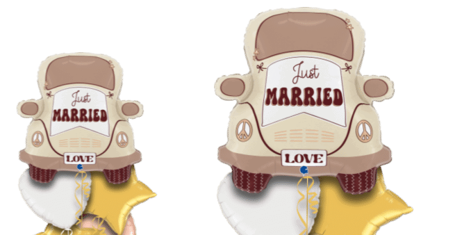 Just Married Car Balloon