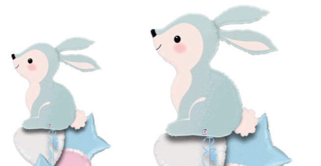 Baby Blue Bunny Balloon