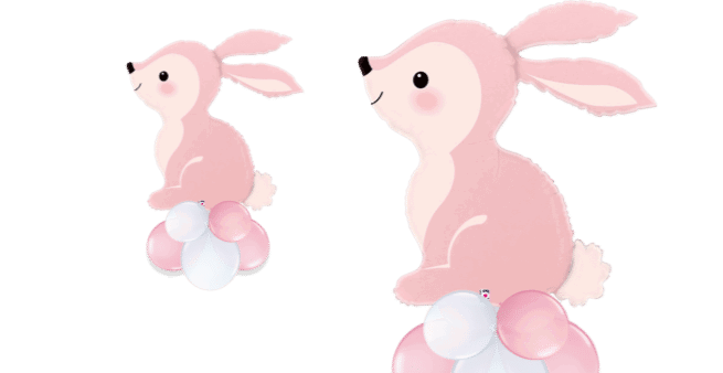 Baby Pink Bunny Balloon