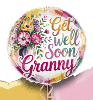 Get Well Flowers Balloon