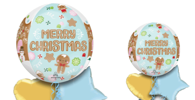 Christmas Gingerbread Man Orbz Balloon